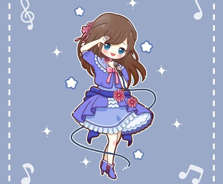 お子さんの描いた衣装をキャラクター付きで作成します お子さんの描いた衣装をきれいにイラスト化します♪ イメージ2