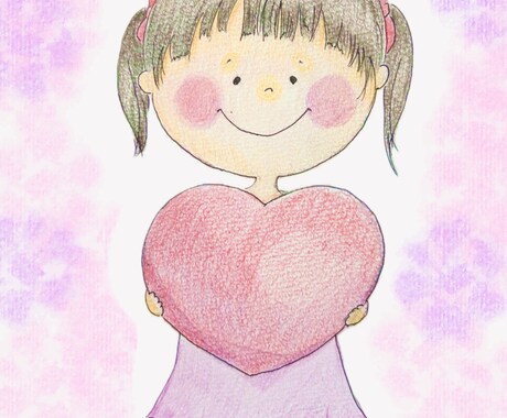ほんわかタッチで絵本風似顔絵を描きます 色鉛筆を使ったイラストをデジタル化してお送り致します。 イメージ2