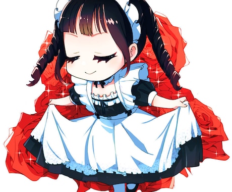 可愛いちびきゃらSDイラスト描きます アイコンや動画サムネに！SNS等で使えるかわいいちびきゃら絵 イメージ2