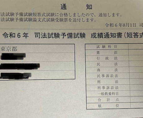 予備試験合格者が司法試験論文過去問を添削します 令和７年度司法試験に合格しました！ イメージ2
