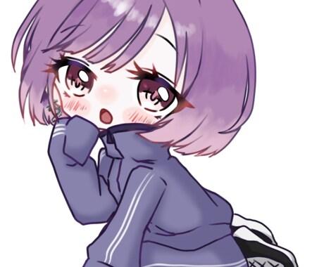 ミニキャラかきます あなたのミニキャラ腰上サイズ描かせてください イメージ1