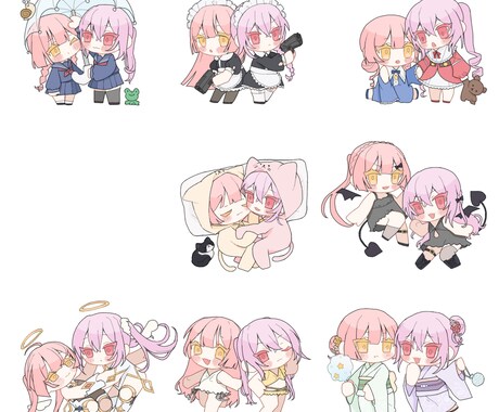 SNSアイコン作成します ゆるふわ絵が好きな人向け(※デフォルメキャラ) イメージ2