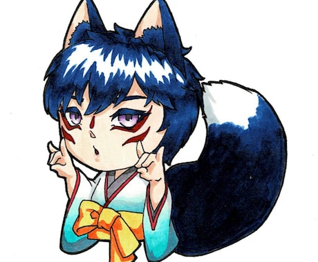 ご要望のイラスト作成いたします ファンタジックなテイストで、TRPG立ち絵やバースデー色紙に イメージ2