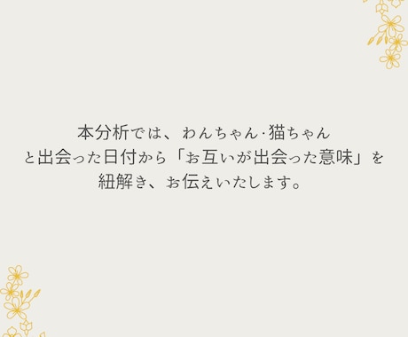 あなたと「うちの子」が出会った意味を読み解きます 出会えた意味や使命を知るだけでもっと愛おしくなる。 イメージ2