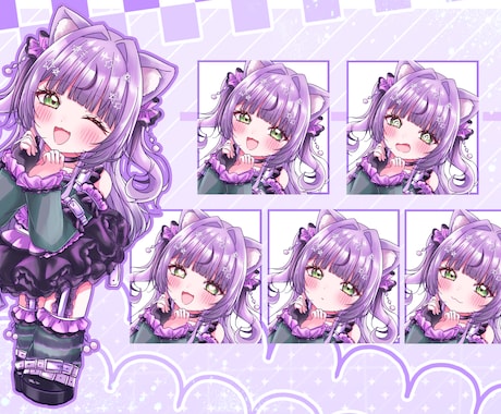 きゅるきゅる！全身ミニキャライラスト描きます 商用利用可！shortやサムネ、グッズにも！！ イメージ2