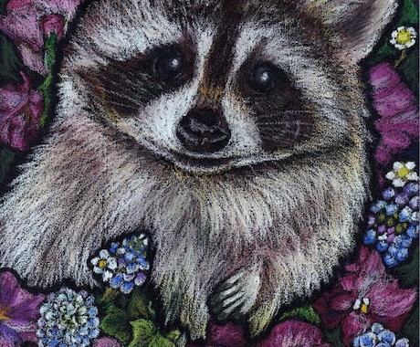 花と動物を、チョークアートで描きます お好きな花と動物の絵を、壁飾りやプレゼントに♡ イメージ2