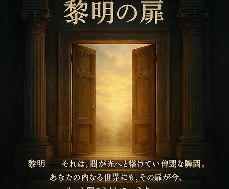 黎明の扉を確認します あなたの魂もその静かな目覚めに向かって歩みはじめています。 イメージ1