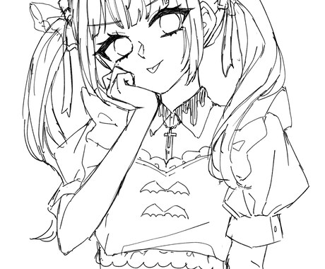 ラフな線画イラスト制作します 描き込まなくてもいいけどビジュアルに起こしたい場合にどうぞ！ イメージ2