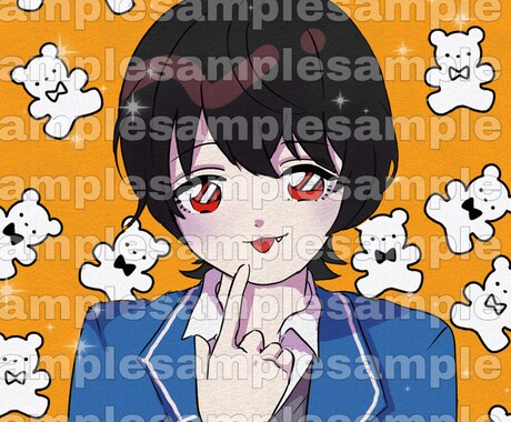 最短半日！レトロポップなイラスト描きます 可愛いアイコンであなたのSNS活動を応援します！ イメージ2