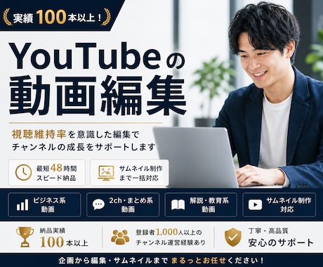 収益化を目標にYouTube動画を制作いたします イメージ1