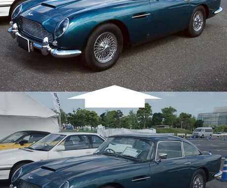 自動車等の乗り物写真のレタッチや不要物除去します AIやAppでは不可能な魅力的な写真にいたします。 イメージ1