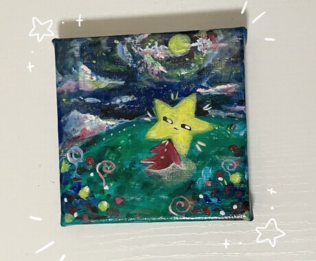 イラストレーションを形にします 可愛いイラストをキャンバスに描きます。 イメージ2