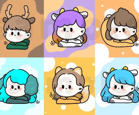 ゆるかわいいSNSアイコンを描きます あなただけの、かわいいアイコンを描きます！ イメージ2