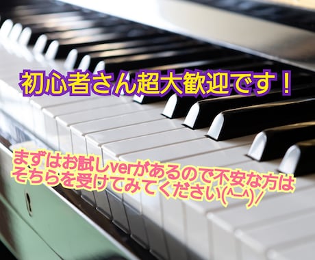 初心者向けのピアノレッスンをします 初心者のあなたも明日から特技はピアノ！安心して任せてください イメージ1