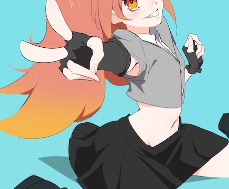 キャラクター単体イラストを作成いたします デザイン、パーツ分けオプションあり イメージ1