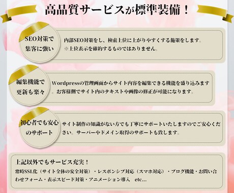 フルデザイン【Wordpress】で制作します 先着１名様限定で５０％OFF！ イメージ2
