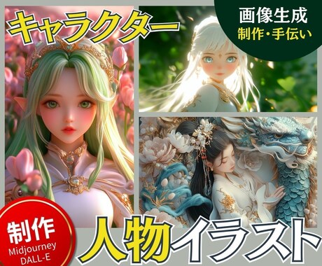 初心者向！ AI画像プロンプト作成のお手伝いします あなたの想像をAIアートに！プロンプトクリエイターにお任せ！ イメージ1