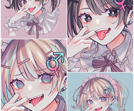 色んな用途のイラスト描きます アイコン、動画用、サムネイル用、立ち絵など！ イメージ2