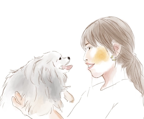 似顔絵描きます 水彩画のような優しいタッチの似顔絵を残しませんか。 イメージ2