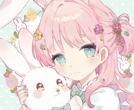 ゆるく可愛く*あなたの二次元キャラ描きます 【商用利用可】ペア/夢絵◎背景・小物無料追加◎多種多様に対応 イメージ2