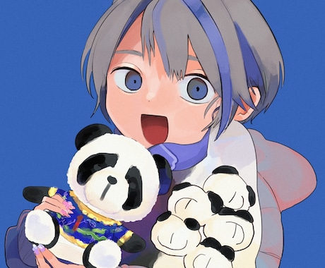 アイコン描きますます 地雷系女の子、男の子描きます。目に光がない感じが得意です。 イメージ1