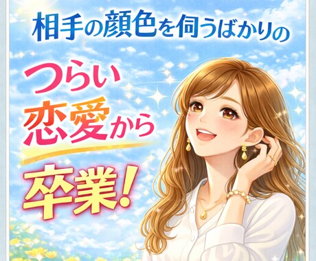 相手の顔色を伺うばかりのつらい恋愛を変えます モラハラ　潜在意識　ブロック置き換え　不倫恋愛　こじらせ恋愛 イメージ1