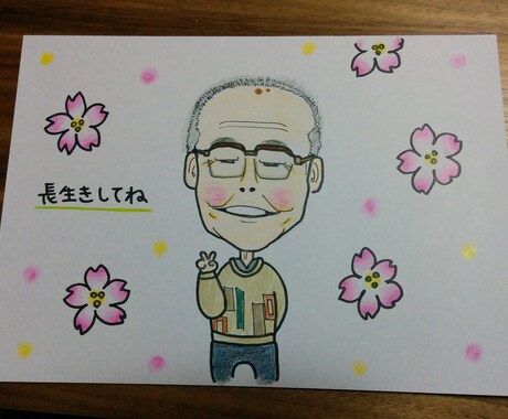 手描きで温かみのある似顔絵を描きます ウェルカムボードや大切な人への贈り物に。 イメージ2