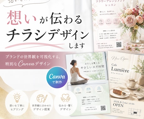 心に届くやさしいデザインします イメージ1