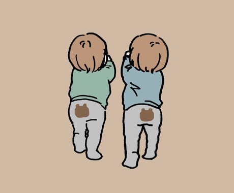 ゆるっとシンプルおしゃれなアイコン作成します お好みの色を組み合わせてかわいくします！ イメージ1