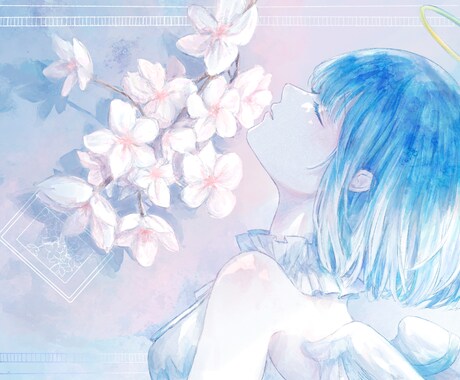 歌ってみたイラストや動画用サムネなど制作します 水彩のあたたかい表現で作品を際立たせます イメージ2