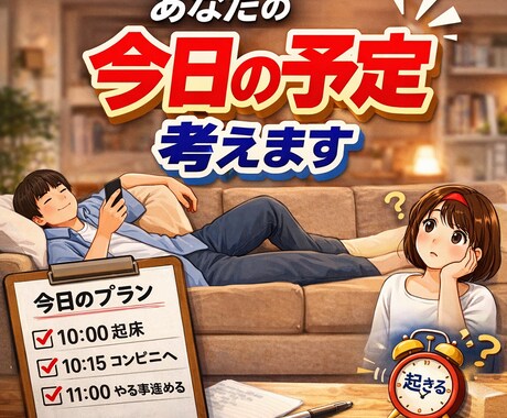 あなたの次の休日予定を全部決めます ダラダラ終わる1日、ここで止めませんか？ イメージ1
