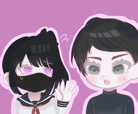 最速でミニキャラお描き致します アイコンやアニメーション等全て可能！最短1日でお届け致します イメージ2