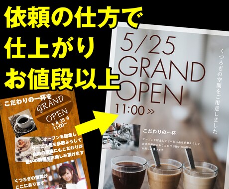 そのデザイン発注お手伝いします あら不思議！？お値段以上の仕上がりに イメージ1