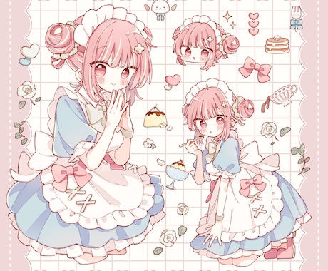 キュートな女の子描きます イメージ1