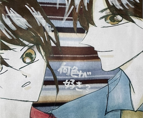 色紙にお好きなイラスト描きます 郵送もOK、データのみでもOK、 イメージ2
