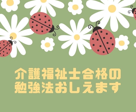 介護福祉士合格のための勉強法教えます 介護福祉士所有、元高校福祉の教員がお伝えします イメージ1