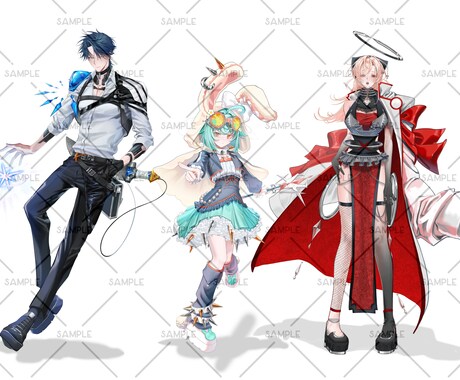 商用◎キャラの魅力を厚塗りで繊細に制作いたします 動画サムネ/立ち絵/キャラデザ/snsアイコン/1枚絵etc イメージ2