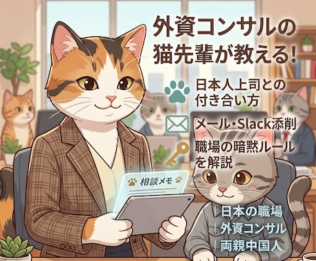 日本の職場で悩む外国人のお悩み相談承ります 日本育ち外人外資社員が日本人上司に信頼される仕事術を伝授！ イメージ1