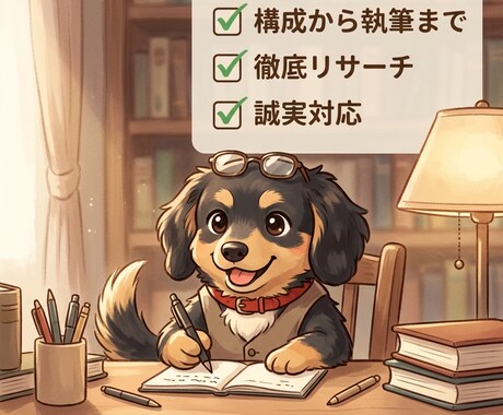 想いを届ける架け橋！構成から執筆まで誠実に承ります 徹底リサーチと誠実なヒアリングで、高品質な記事を執筆します。 イメージ1