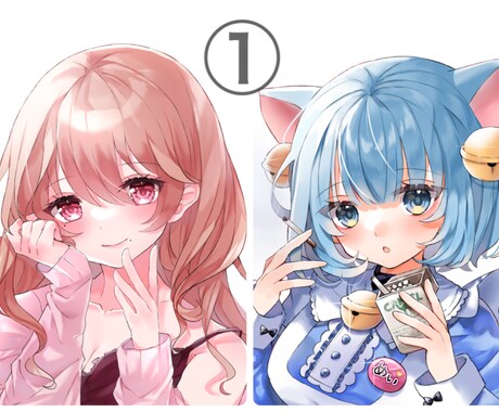 アイコンから全身イラストまで可愛いイラスト描きます 自分だけのとにかく可愛い特別なイラストが欲しい方へ！ イメージ2