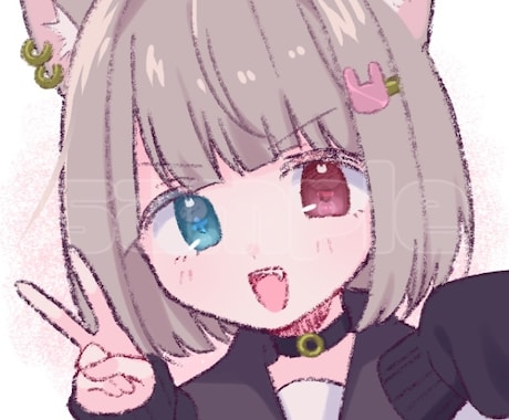 ラフでかわいいイラストかきます クレヨン線画のあたたかみのあるイラスト イメージ2