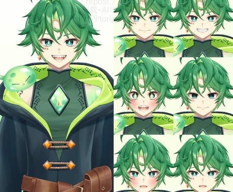 配信/Vtuber向け立ち絵を制作します 活動映えするキャラクターデザインをご提案！(男女OK) イメージ2