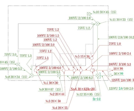 東京都の排水図面作成します 東京23区外も対応します。繁忙期は外注に。 イメージ1
