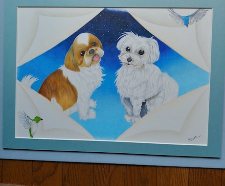 お好きな動物のイラスト描きます ペットや好きな動物をイラストとしてお家に飾りませんか？ イメージ1