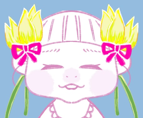 赤ちゃん✕花のイラスト作成します アイコンなどに使用できるアイコンを作成します。 イメージ2