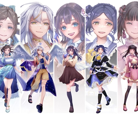 6月まで限定価格★キャラクターを描きます 空気感のあるキャラクターイラストが得意です イメージ2