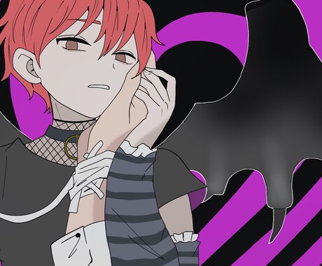 歌ってみたサムネ、動画用サムネやアイコン描きます あなただけの1枚絵を描きます！°・*:.。.☆ イメージ2