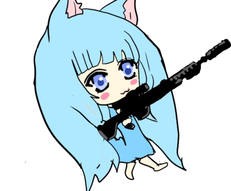 ゲーム系のアイコン描きます♡猫耳やコスプレなどます ます可愛く♡(๑･㉨･๑)YouTube用にどうですか♪♪ イメージ1