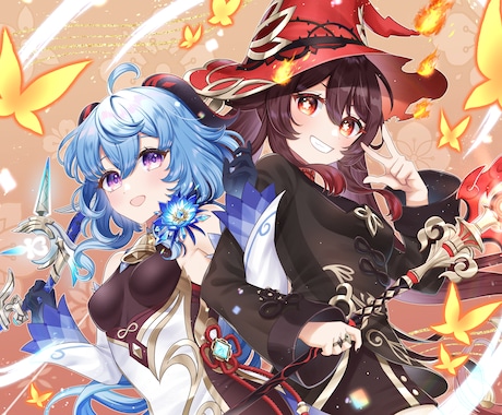 イラスト制作します 可愛いイラスト一枚絵（Vtuber、商用利用等）制作します！ イメージ1