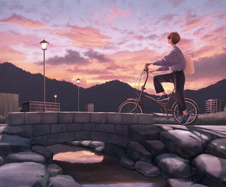 季節感のある背景・風景イラストを描きます オリジナルの背景・風景イラストを制作 イメージ2